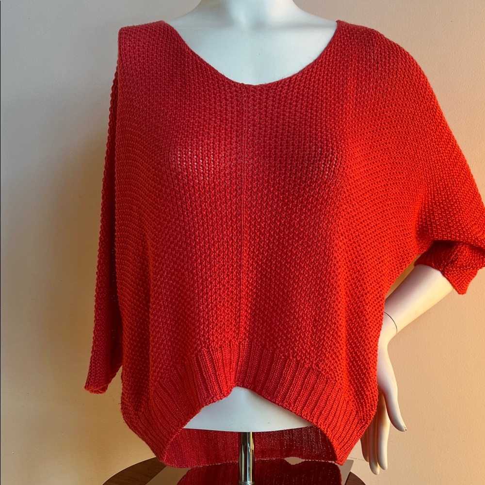 Carina Ricci italian knit Vibrant knit V-Neck Sweater for Women